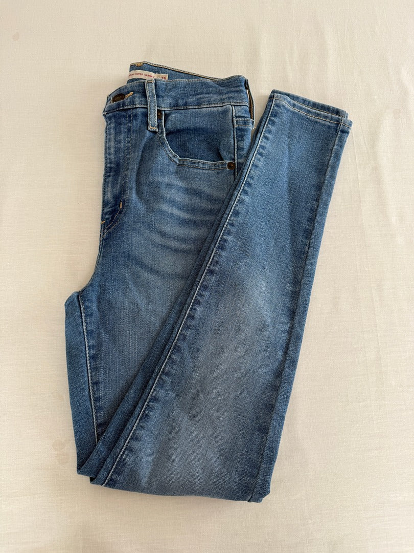 Jean Levi's Mile High Super Skinny - 34 - Bleu clair