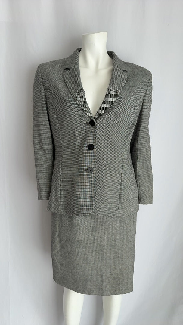 Tailleur jupe femme similaire! pied-de-poule Fr 42 gris