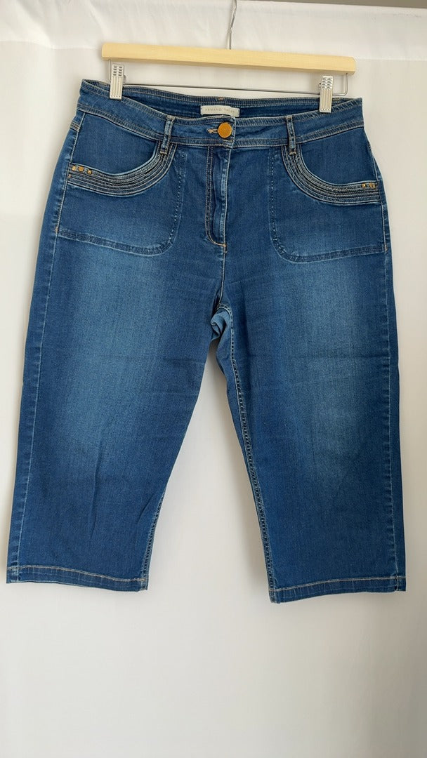 Pantacourt femme Armand Thiery - Fr 42 - bleu
