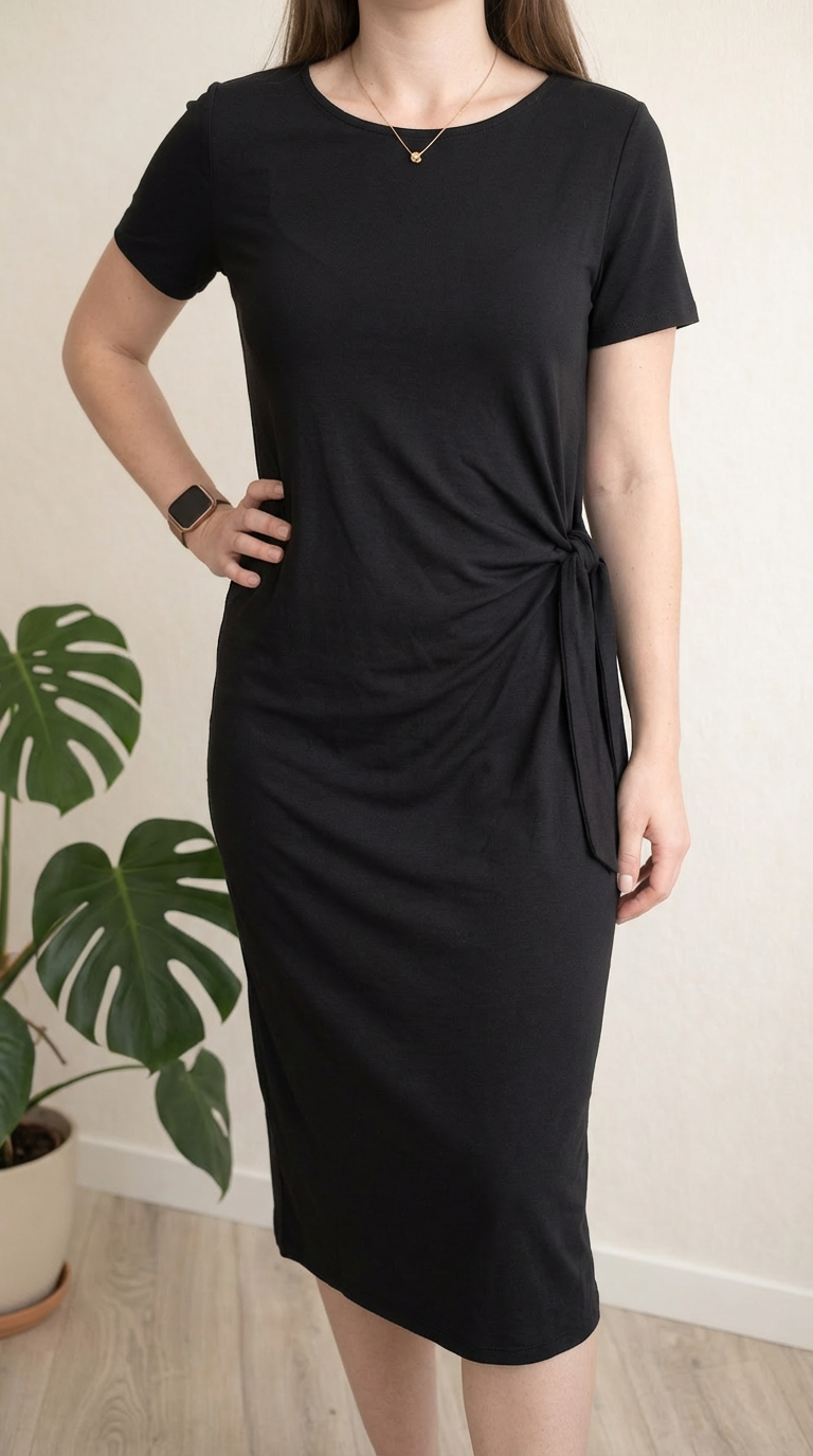 Robe t-shirt Rainbow - L - Noir - coton