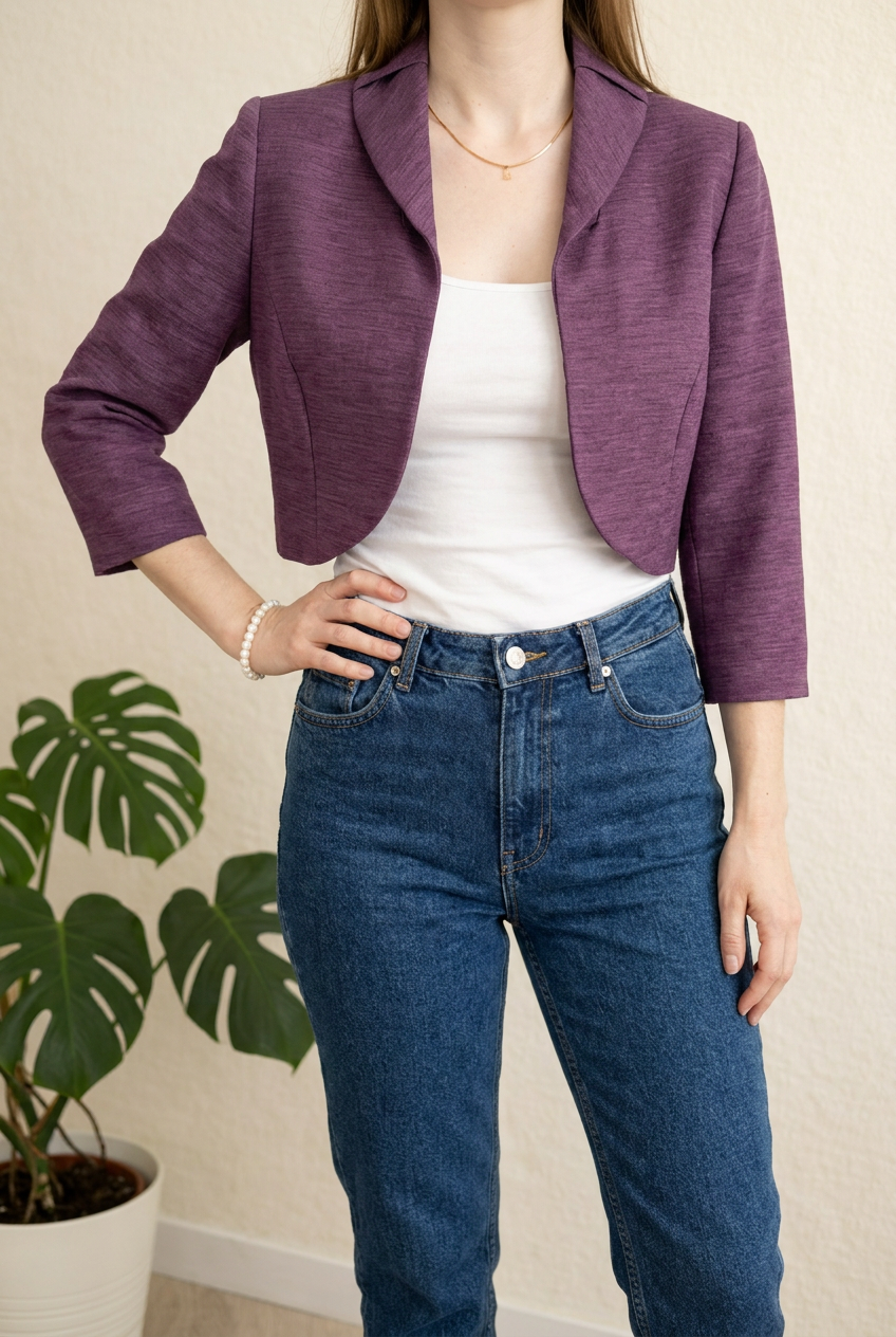 Veste boléro Tahari Arthur S. Levine - 34 - Violet