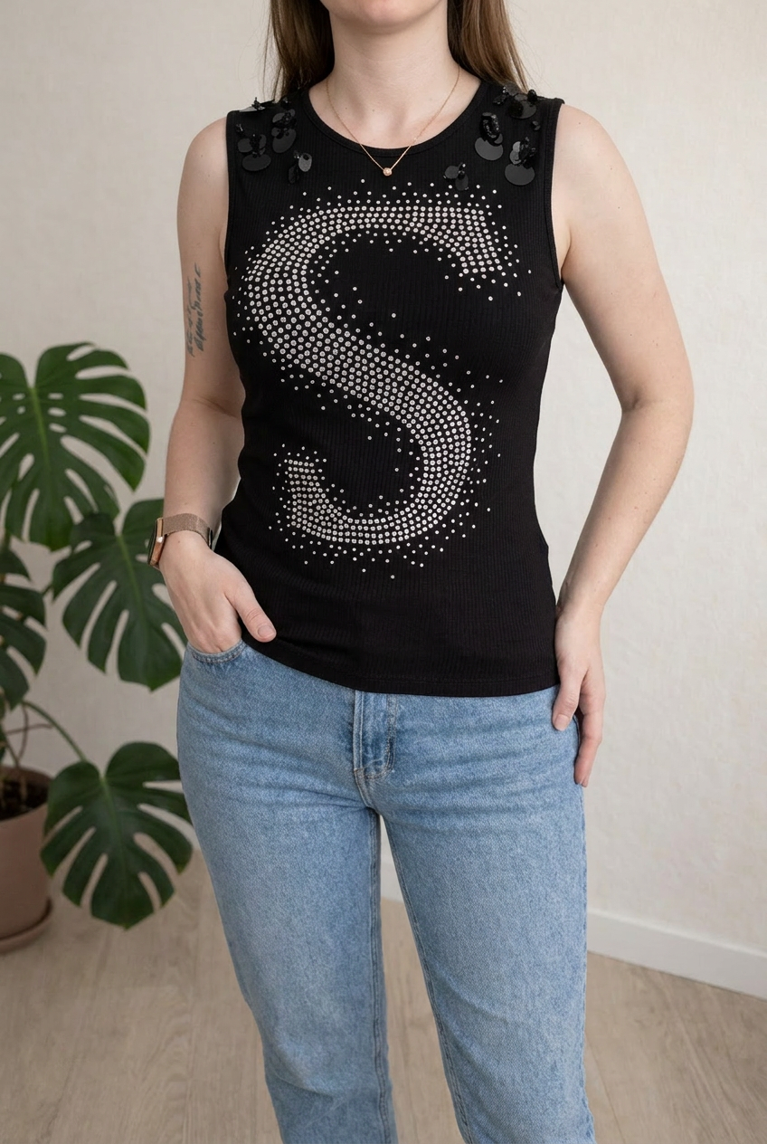 Top femme sans manches