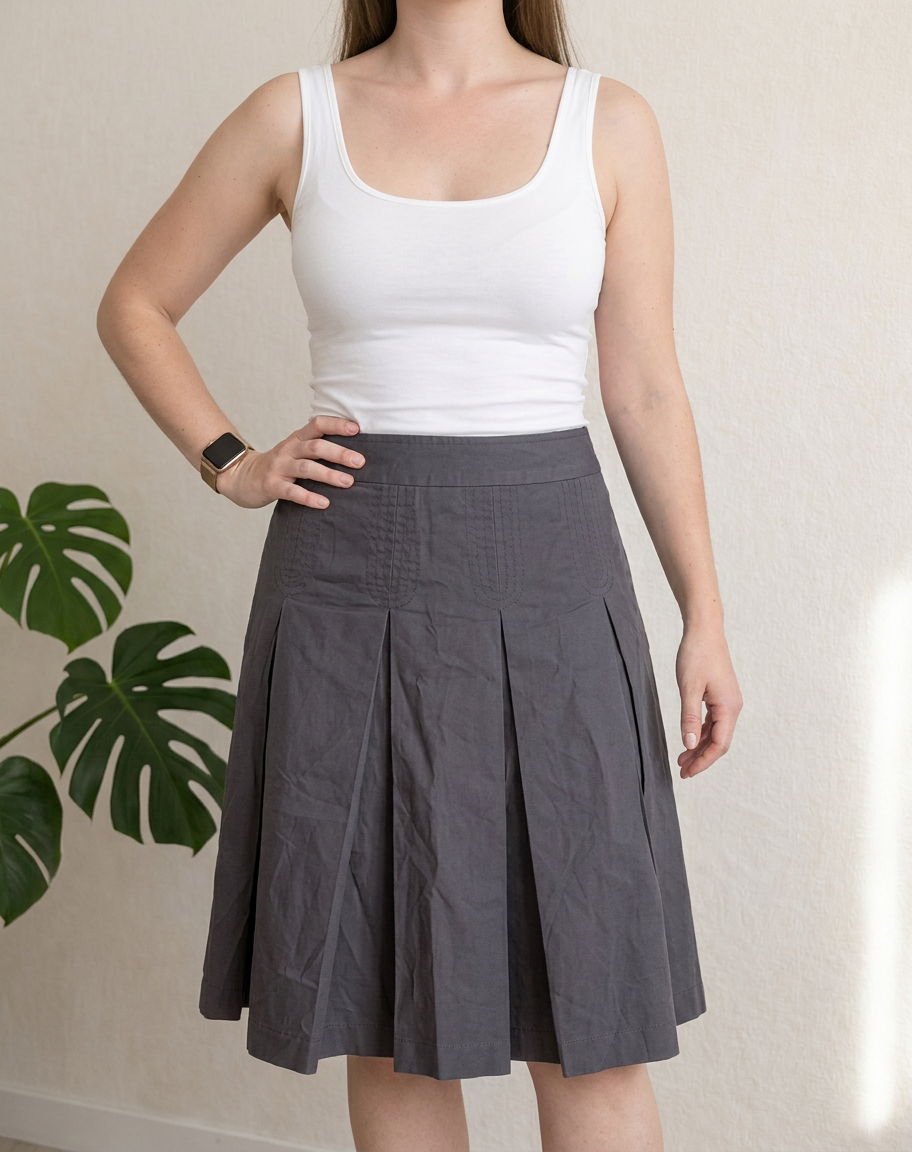 Jupe Longueur Genou Witchery - 40 - Gris Bleu -