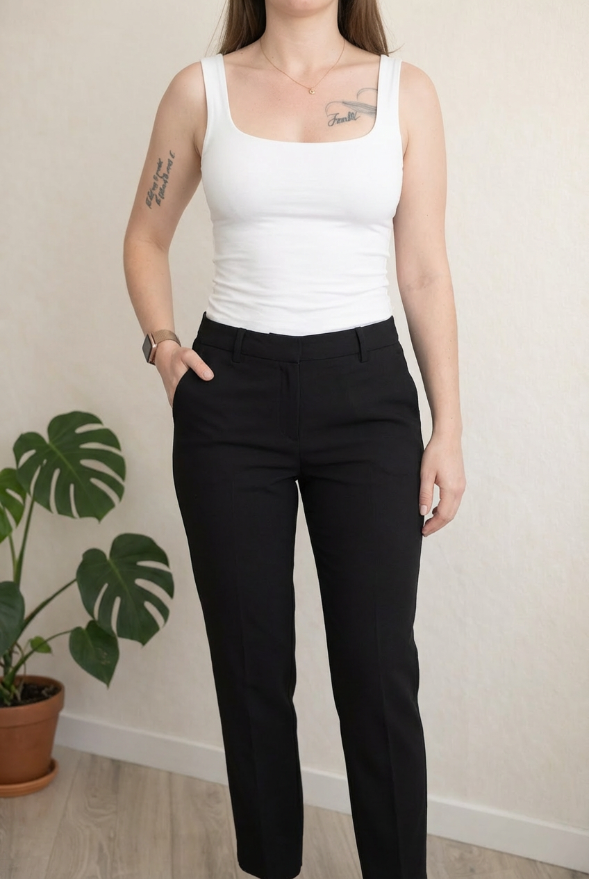 Pantalon tailleur Un Jour Ailleurs - 36 - Noir -