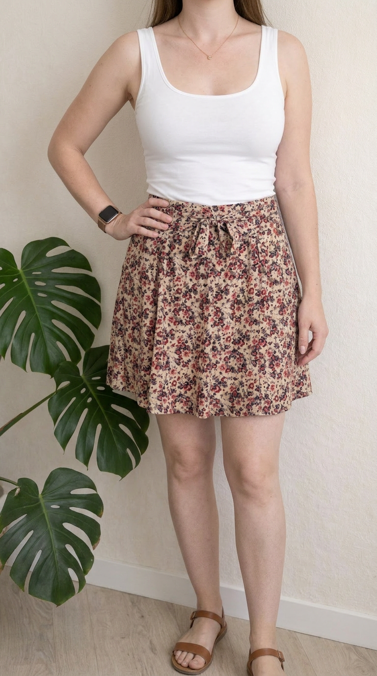 Jupe Monoprix Autre Ton - 40 - Beige -