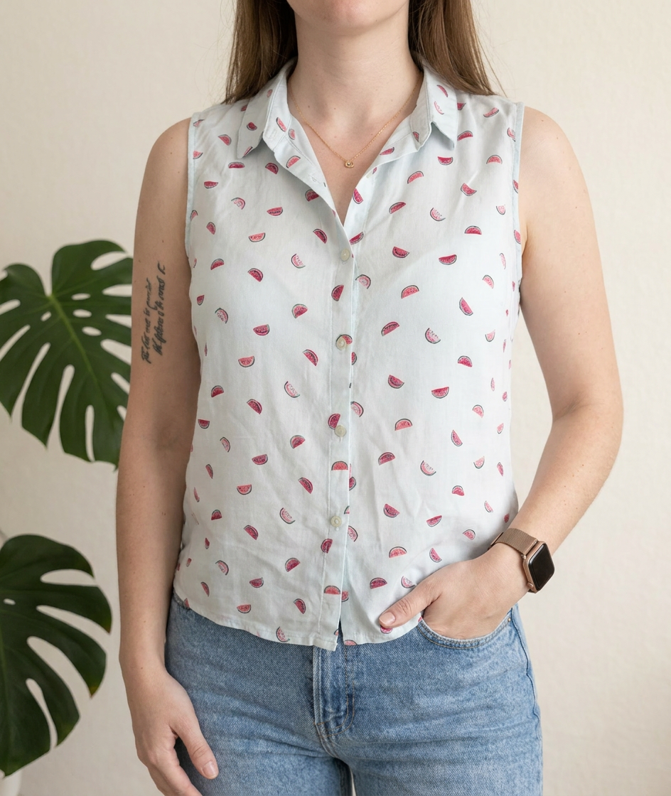 Blouse Pull&bear - L - Bleu clair -