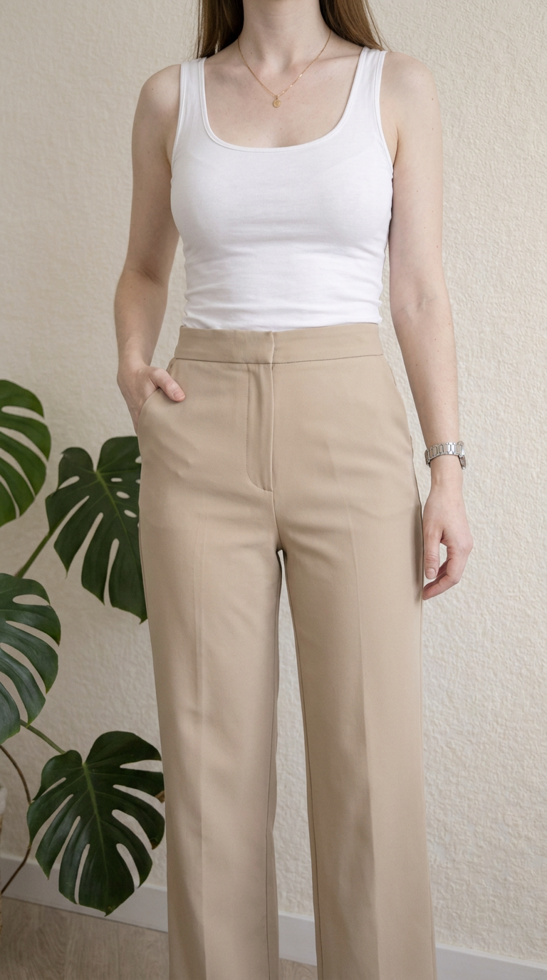 Pantalon tailleur H&m - 34 - beige