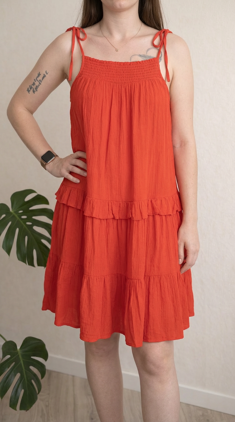Robe Promod - 36 - orange / Rouge