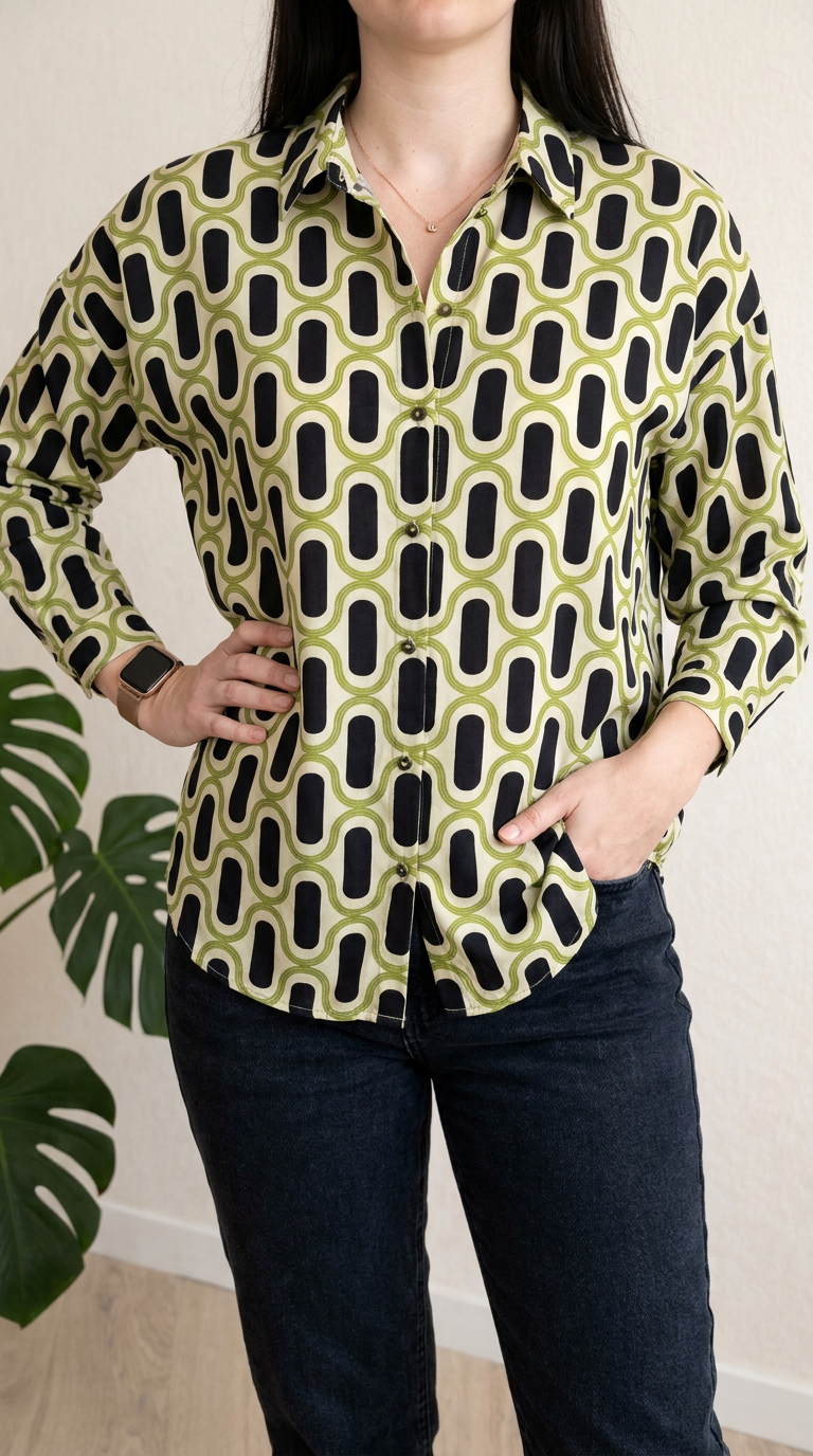 Chemise Zara - M - vert -
