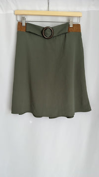 Jupe courte Grain de Malice - 38 - Kaki -