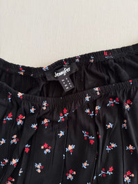 Crop top Jennyfer - S - noir floral