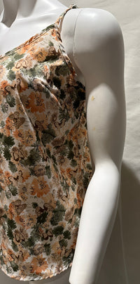 Débardeur Shein - M - Crème - Imprimé Floral Et Papillons