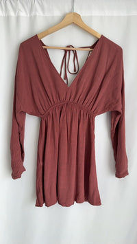 Robe courte Pull&bear - S - Bordeaux -