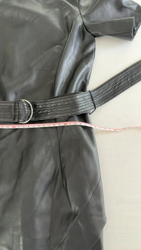 Robe Mng - S - Noir - simili cuir