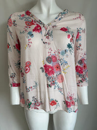 Blouse ¾ Bréal - 40 - rose pâle Et Rouge -