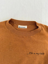 Pull Camaïeu - S - Marron - Life is beautiful brodé