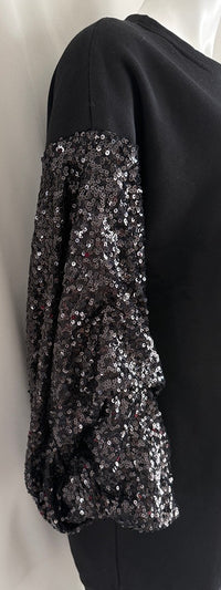 Robe D'hiver Sans Marque - 40 - Noir - Manches Paillettes