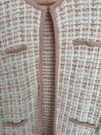 Gilet épais Esprit - M - Rose - maille texturée style tweed