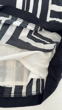 Jupe mini Camaïeu - 42 - Noir et blanc -