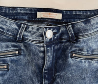 Jean Skinny Cache Cache - 38 - Bleu - Effet Délavé