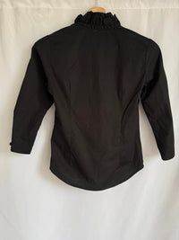 Blouse Etam à volants manches 3/4 - 40 - Noir