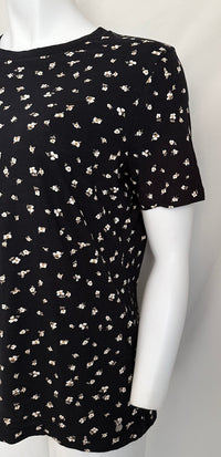 T-shirt C&a - M - Noir - À Fleurs