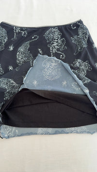 Jupe mini H&m Divided - Xs - Noir - motif tigres