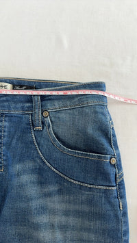 Mini-jupe en jean Please - S - Bleu -