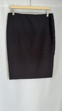 Jupe Camaïeu - 44 - Noir - City skirt texturée