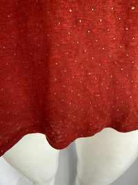 T-shirt col V Camaïeu - 40 - Rouge brique
