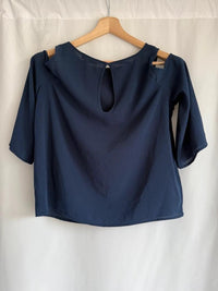 Blouse Mango - S - Bleu marine -