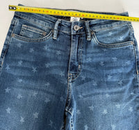 Jeans Skinny H&m - 34 - Bleu - Imprimé Étoiles