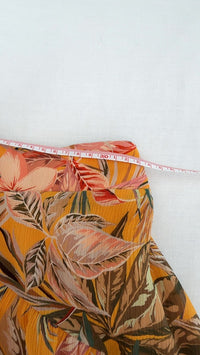 Jupe courte Naf Naf - 36 - Orange - motif tropical