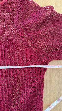 Cardigan femme bordeaux Xl