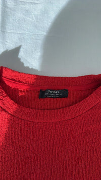 Robe courte Bershka - L - Rouge -