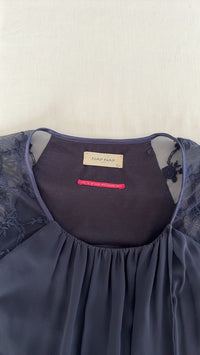 Robe Naf Naf - 36 - Navy - Dentelle