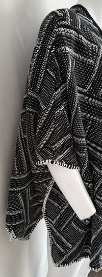 Poncho Camaïeu - Taille Unique - Noir