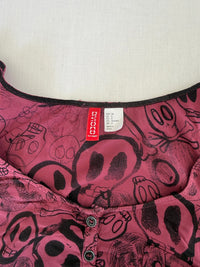 Débardeur Divided H&m - 38 - Bordeaux têtes de mort
