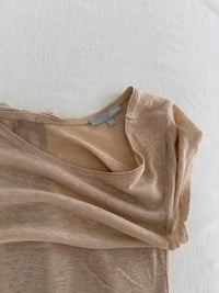 T-shirt Etam - Xs - Beige - Dos nœuds