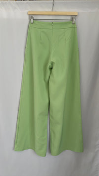 Pantalon large boohoo - 34 - vert