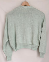 Gilet court Vintage - L - Vert menthe -