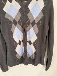 Gilet Croft & Barrow - L - Gris - Motif Argyle