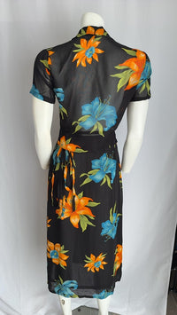 Ensemble jupe et haut S&q Modelli - Taille unique - Noir - Imprimé floral