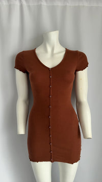 Robe mini Jennyfer - S - Marron -
