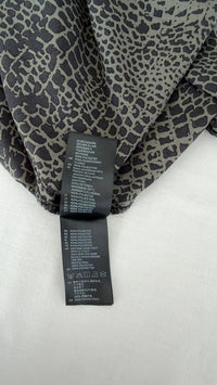 Veste légère H&m - 38 - Noir/grise - Motif reptile