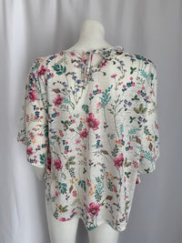 Top Armand Thiery - L - Crème imprimé fleuri -