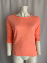 Pull Kiabi - M - Corail - manches 3/4 zip dos