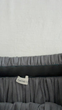 Jupe plissée Cache Cache - 34 - bleu canard -