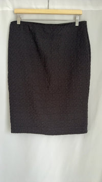 Jupe Camaïeu - 44 - Noir - City skirt texturée