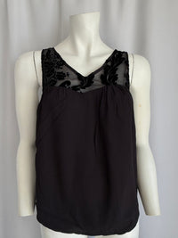 Haut débardeur Vila - M - Noir - dentelle velours